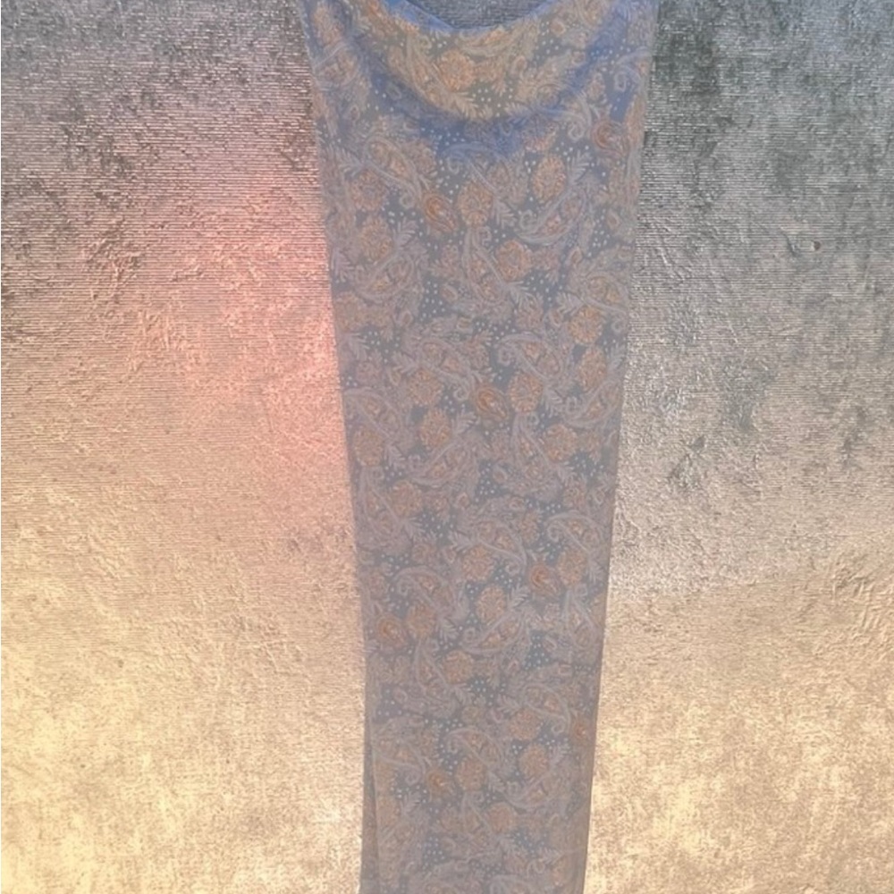 Dress Forum Blue and Cream Paisley Maxi Dress